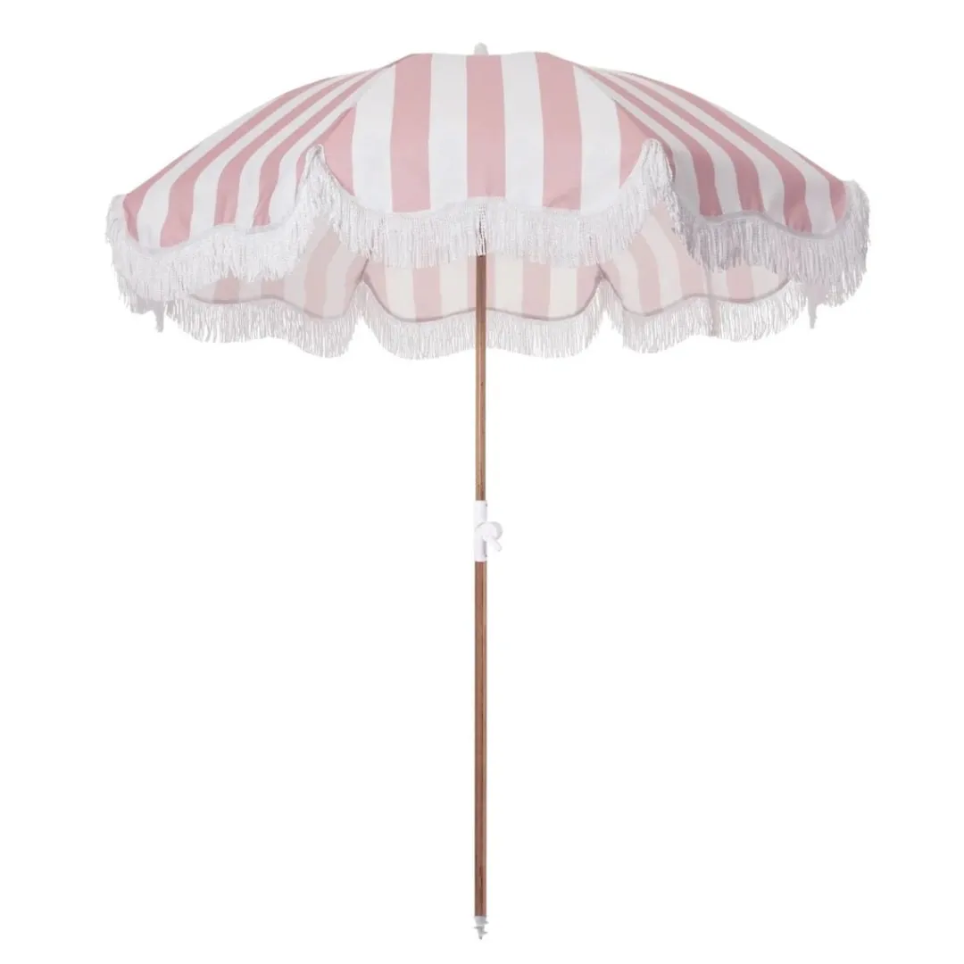 Daylesford Organic Beach Umbrella Pink Stripe