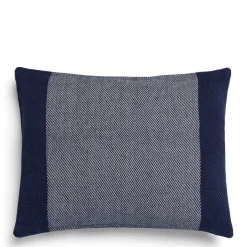 Daylesford Organic Borderline Cushion Navy