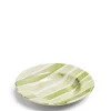 Daylesford Organic Circus Stripe Green Shallow Bowl