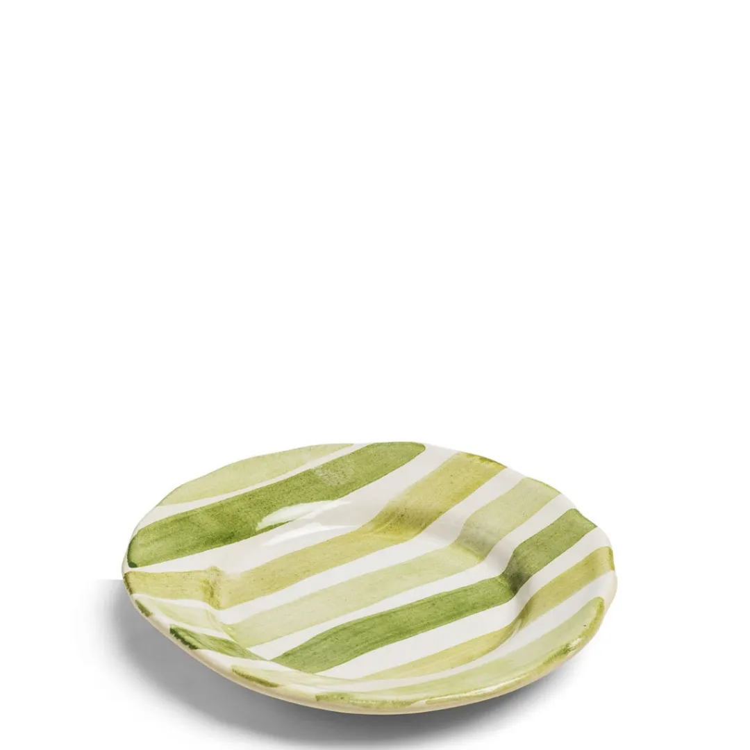 Daylesford Organic Circus Stripe Green Side Plate