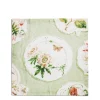 Daylesford Organic Daylesford x Colefax Quince Garden Napkin in Green With Passion Flower
