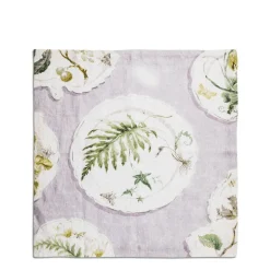 Daylesford Organic Daylesford x Colefax Quince Garden Napkin in Lilac With Fern