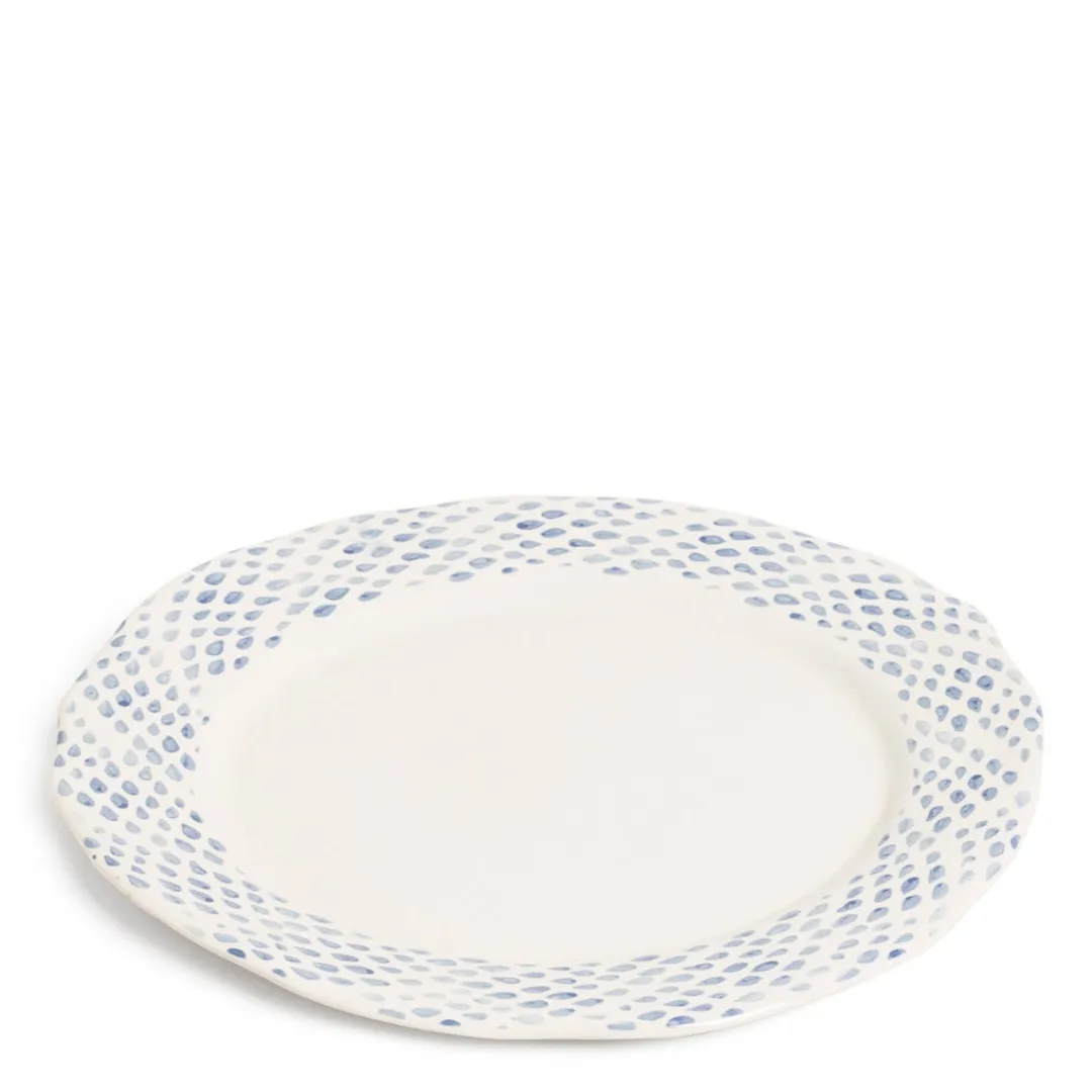 Daylesford Organic Dot Charger Blue