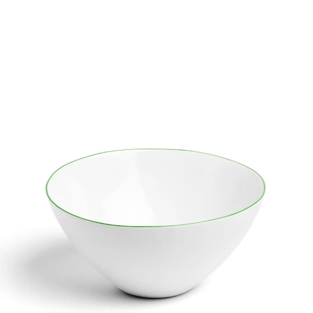 Daylesford Organic Edge Salad Bowl Dark Green