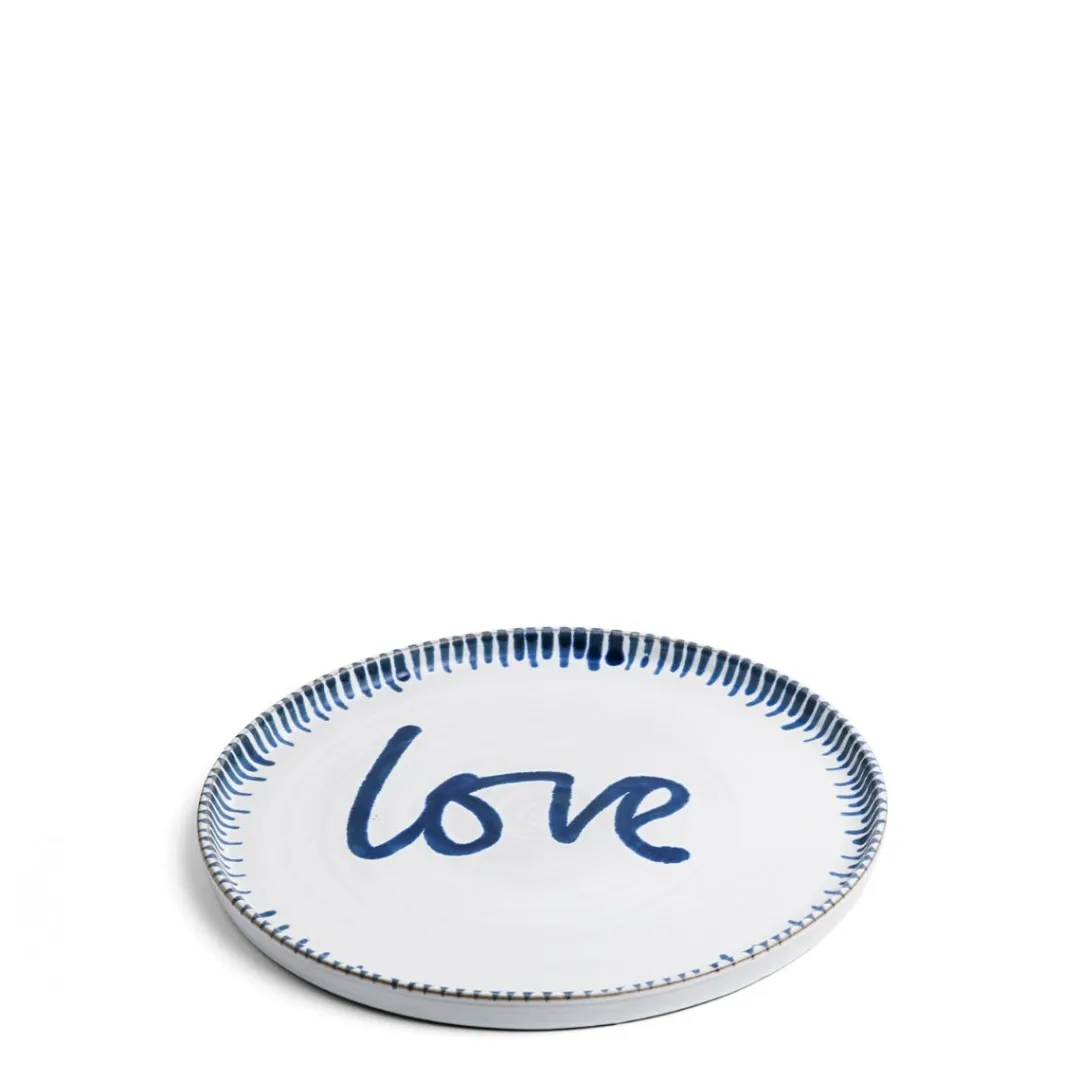 Daylesford Organic Galley Love Blue Side Plate