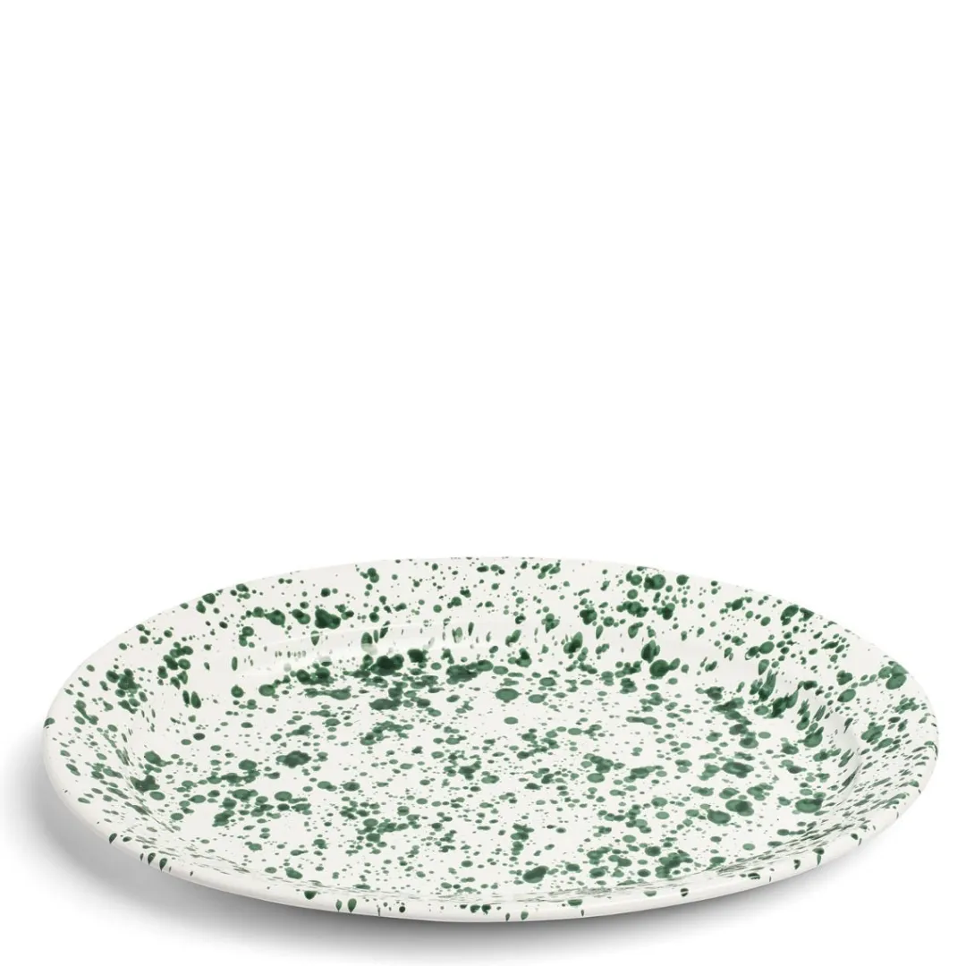 Daylesford Organic Jackson Oval Dish Green Ceramic