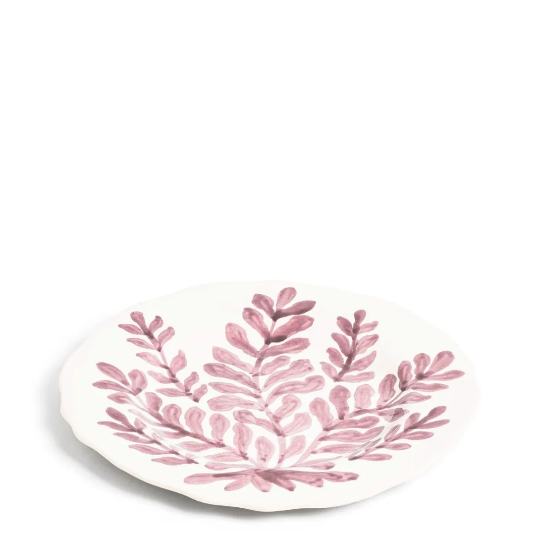 Daylesford Organic Leaf Dinner Plate Pink