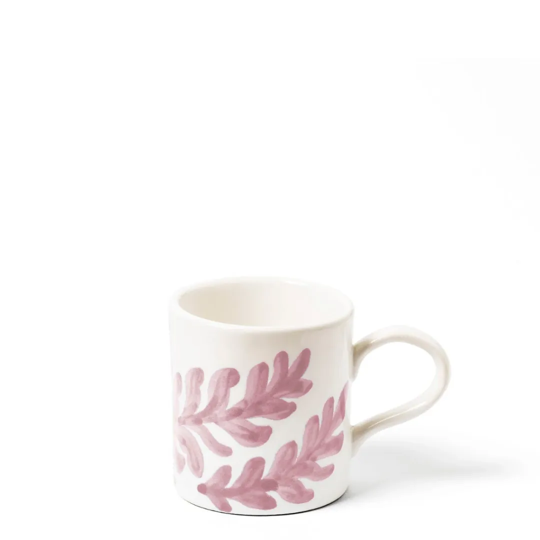 Daylesford Organic Leaf Mug Pink