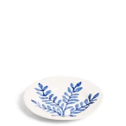 Daylesford Organic Leaf Side Plate Blue