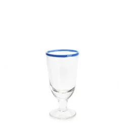 Daylesford Organic Ledbury Wine Glass Blue Tipped