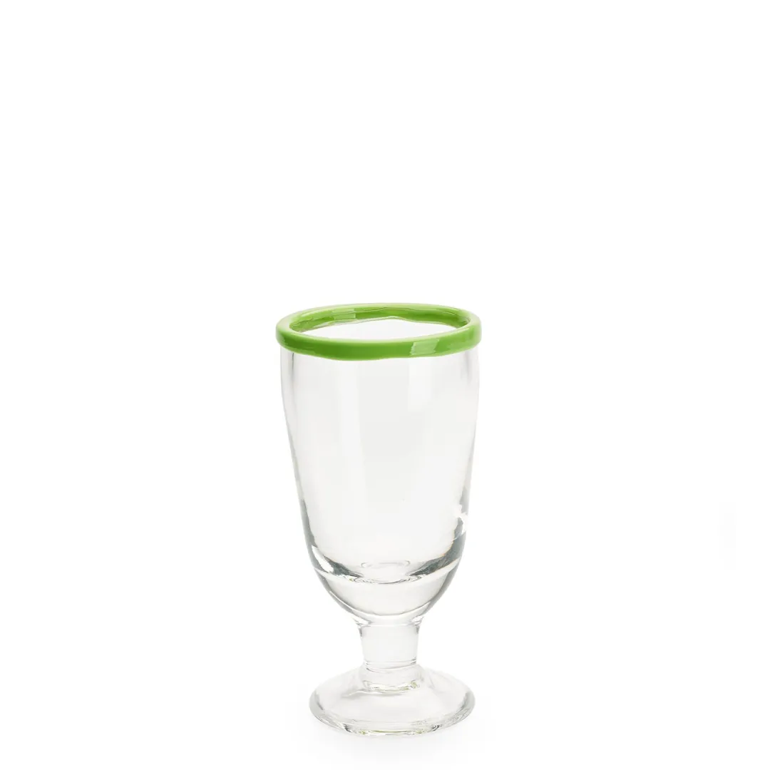 Daylesford Organic Ledbury Wine Glass Green Tipped