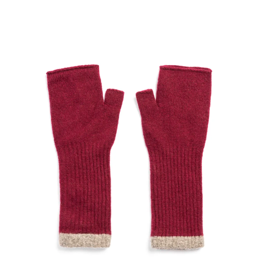 Daylesford Organic Maidens Mittens Pomegranate & Grey