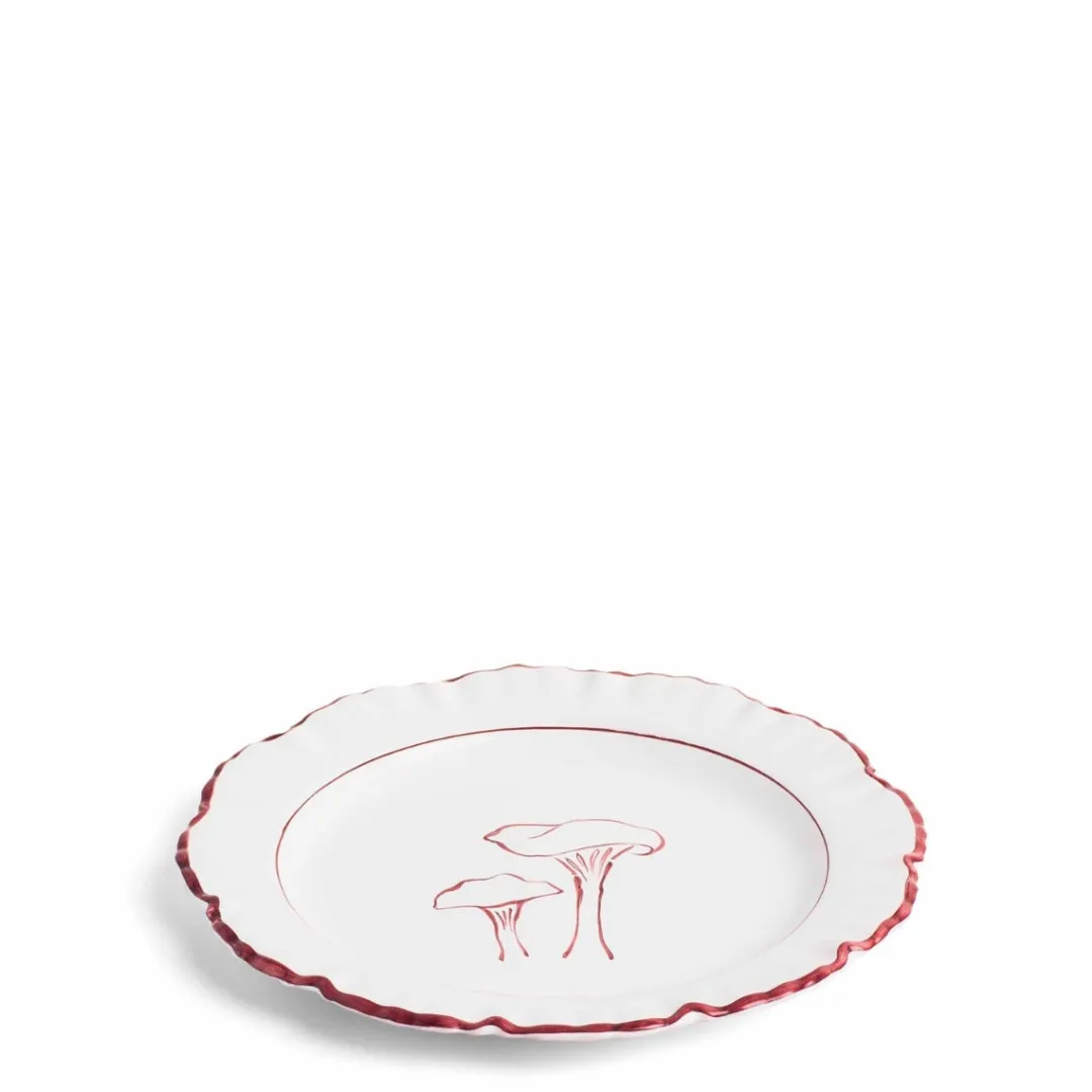 Daylesford Organic Mushroom Blewit Plate Claret