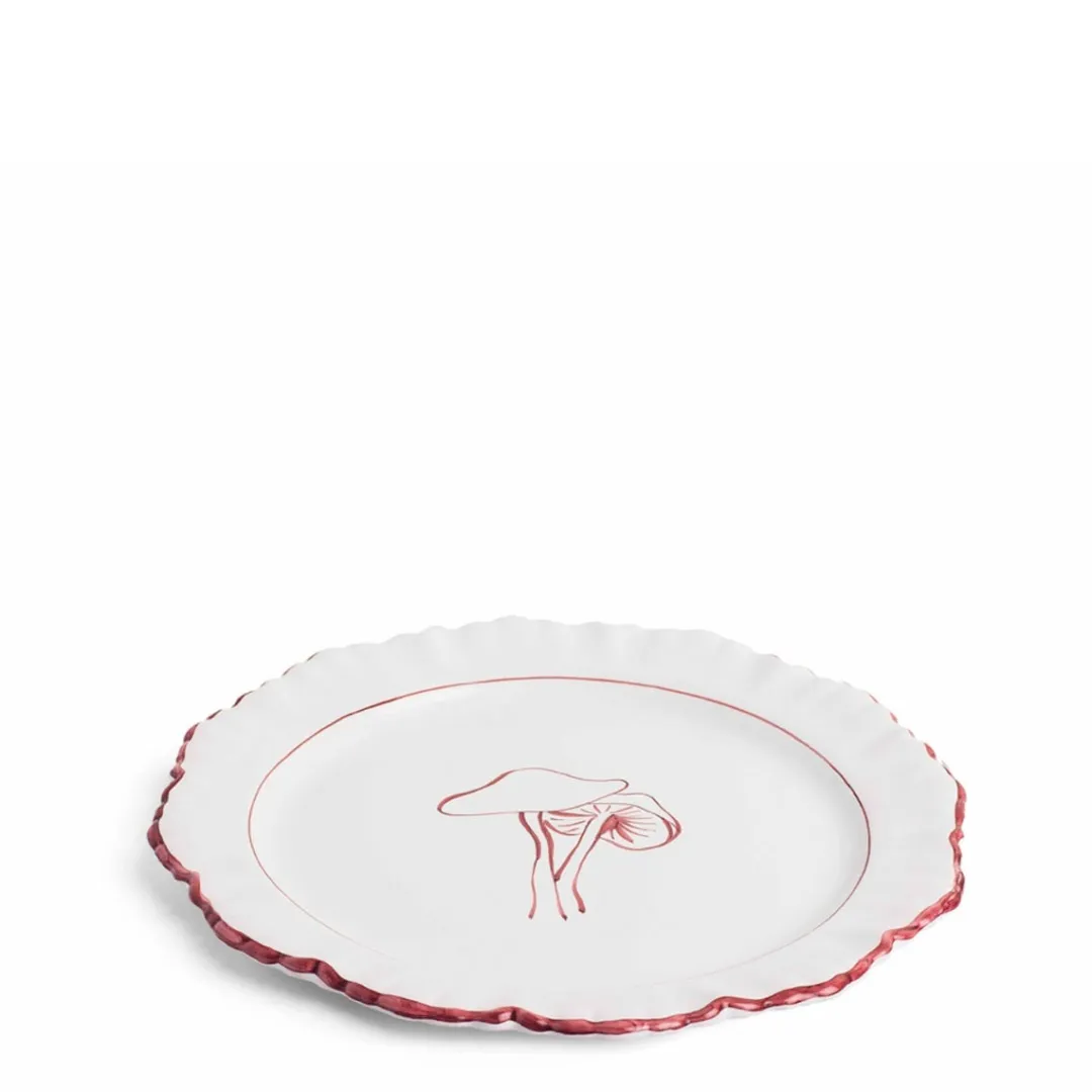 Daylesford Organic Mushroom Field Plate Claret