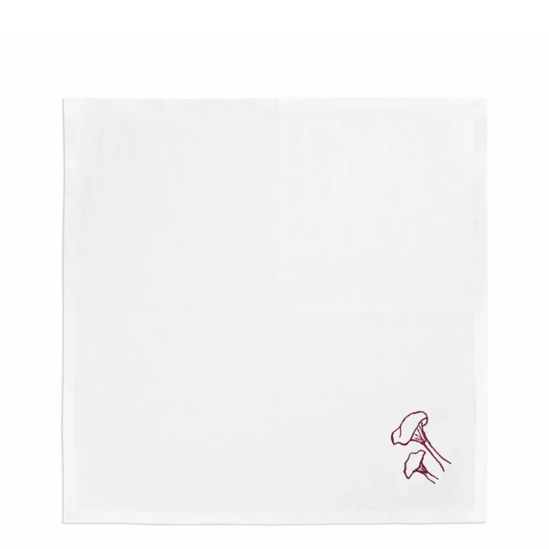 Daylesford Organic Mushroom Napkin Blewit Claret