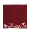 Daylesford Organic Mushroom Napkin Claret