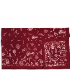 Daylesford Organic Mushroom Tablecloth Claret