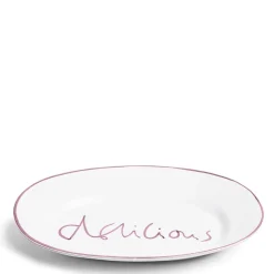 Daylesford Organic Oddington Delicious Platter Oval Lilac Ceramic