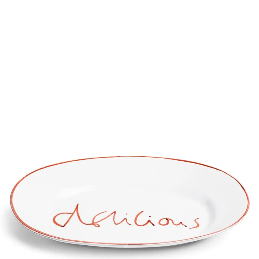 Daylesford Organic Oddington Oval Platter Red Delicious