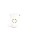 Daylesford Organic Orange Heart Glass