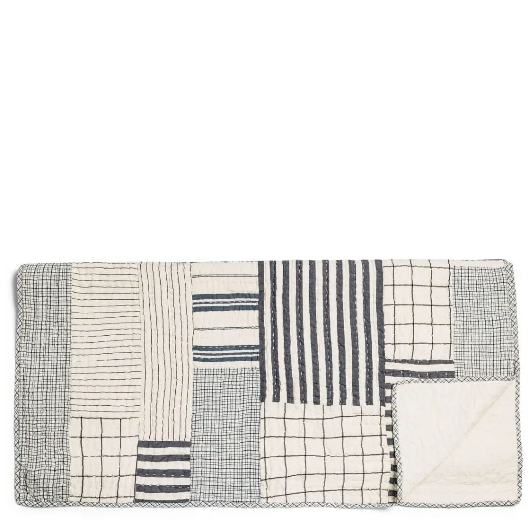 Daylesford Organic Patchwork Quilt Navy & White Small
