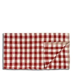 Daylesford Organic Portobello Gingham Tablecloth Red