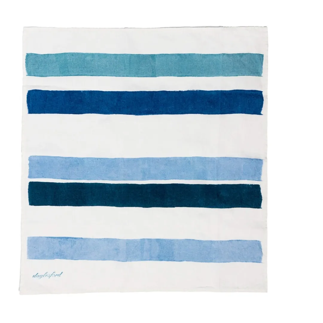 Daylesford Organic Rigato Blue Napkin Set