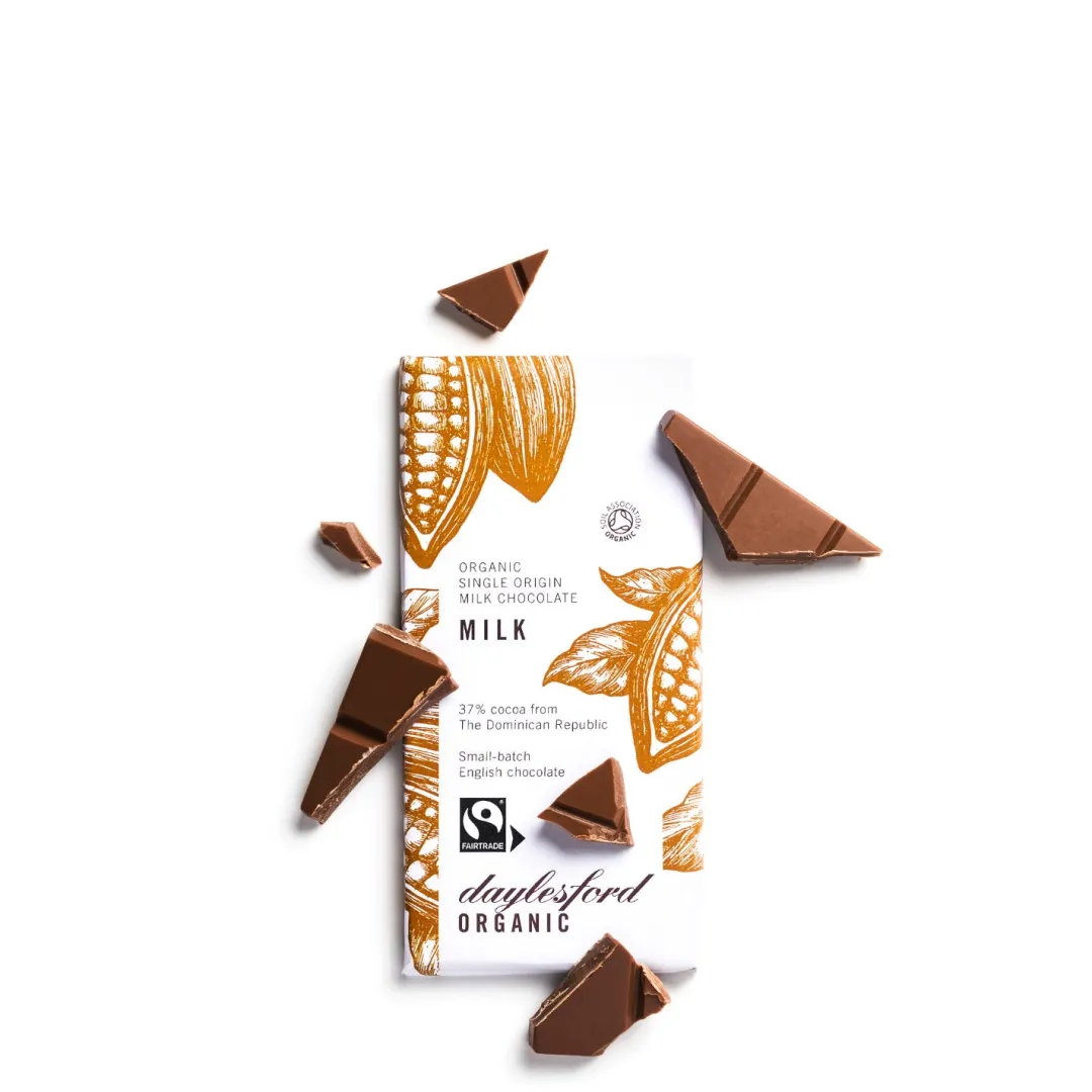 Daylesford Organic Single Origin Milk Chocolate Bar