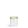 Daylesford Organic Tealight Candle Holder with Green Rim