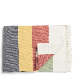 Daylesford Organic Trappers Multi Stripe Blanket