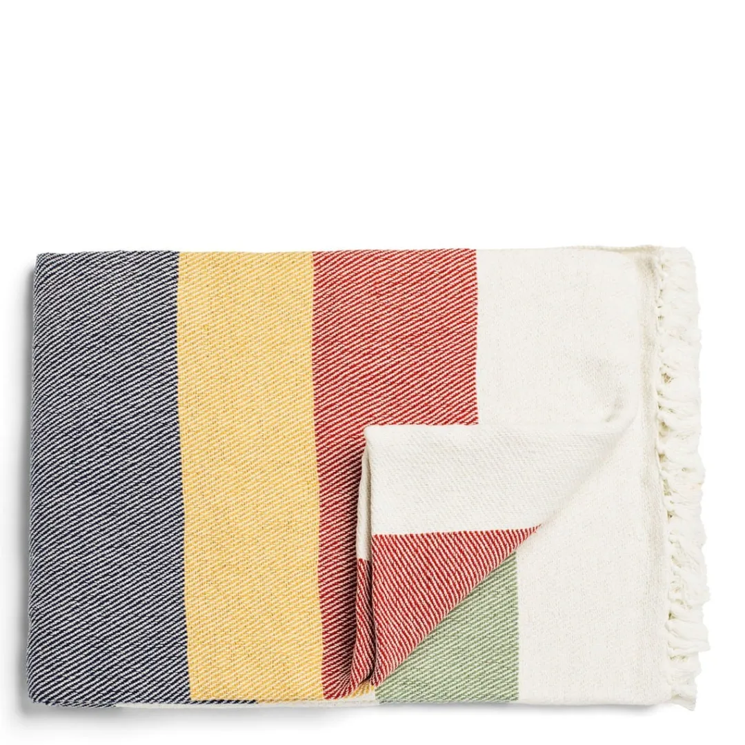 Daylesford Organic Trappers Multi Stripe Blanket