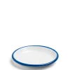 Daylesford Organic White & Blue Enamel Plate Small