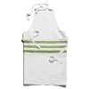 Daylesford Organic White & Green Stripe Apron