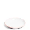 Daylesford Organic White & Pink Enamel Plate 26cm