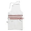 Daylesford Organic White & Red Stripe Apron