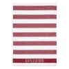 Daylesford Organic White & Red Stripe Tea Towel
