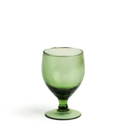 Daylesford Organic Wine Glass Smoke Green