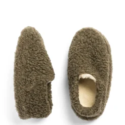 Daylesford Organic Wool Slippers Khaki
