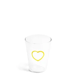 Daylesford Organic Yellow Heart Glass