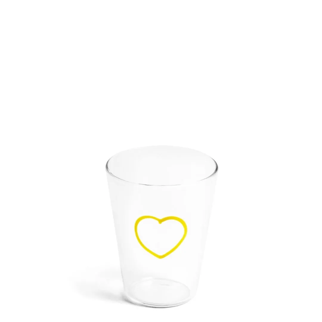 Daylesford Organic Yellow Heart Glass